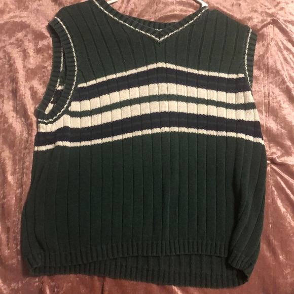 Sweaters - A dark green, large, Montana Blues sweater vest.
